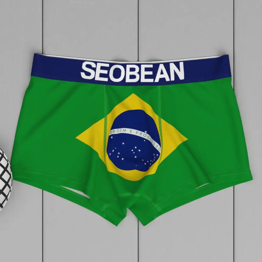 Men's Sexy National Flag Boxer Briefs Underwear New Coming Comfortable Waistband Breathable Fabric