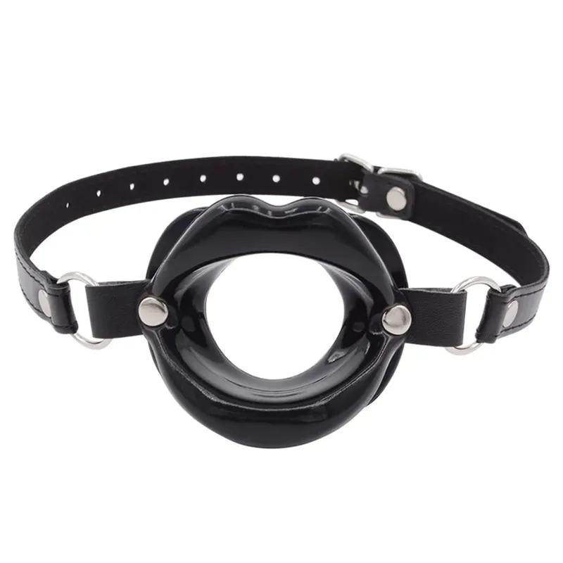 Szilikon szájrögzítő ajakgyűrű szilikon O-gyűrű nyitott száj öblítő pároknak Szexjátékok BDSM Bondage Restraint ajakforma 18+