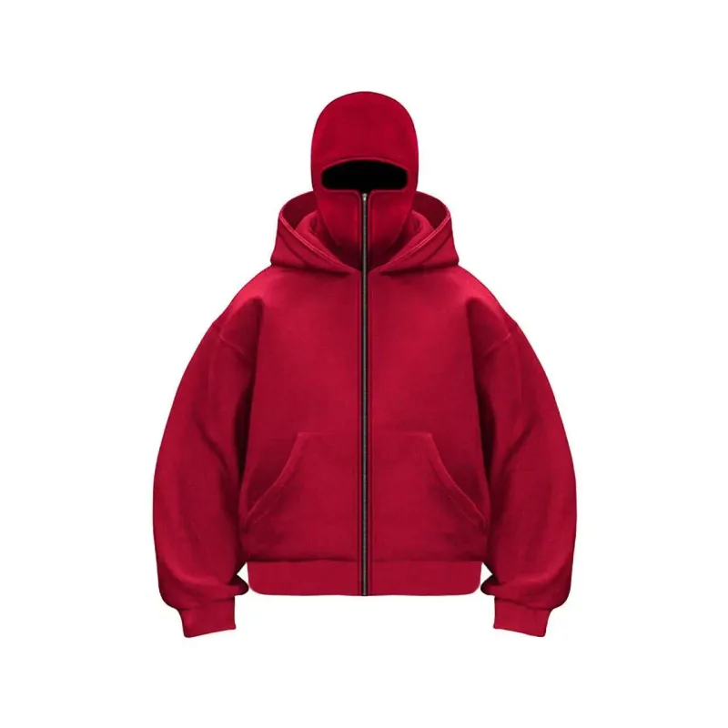 Men's and Women's Berets - Rock Style - Fall/Winter Collection - New Product - Double-Layered Hooded Sweatshirt - Zipper Jacket