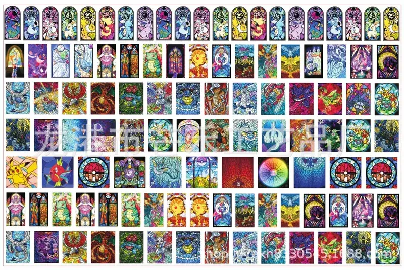 Pokemon Acrylic DIY Patch Kawaii Pendant Ειδικού σχήματος κοπής Anime Cartoon διπλής όψης Υλικό φουρκέτας μπρελόκ εκτύπωσης