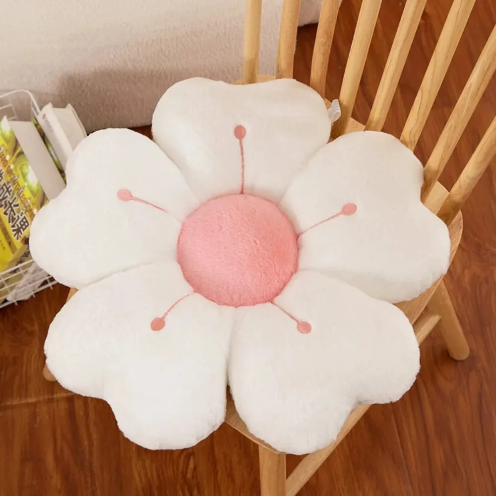 Soft Flower-Shaped Throw Pillow Comfortable Floor Cushion Sofa Decor Cushion Cute Mattress Chair Cushion Gift