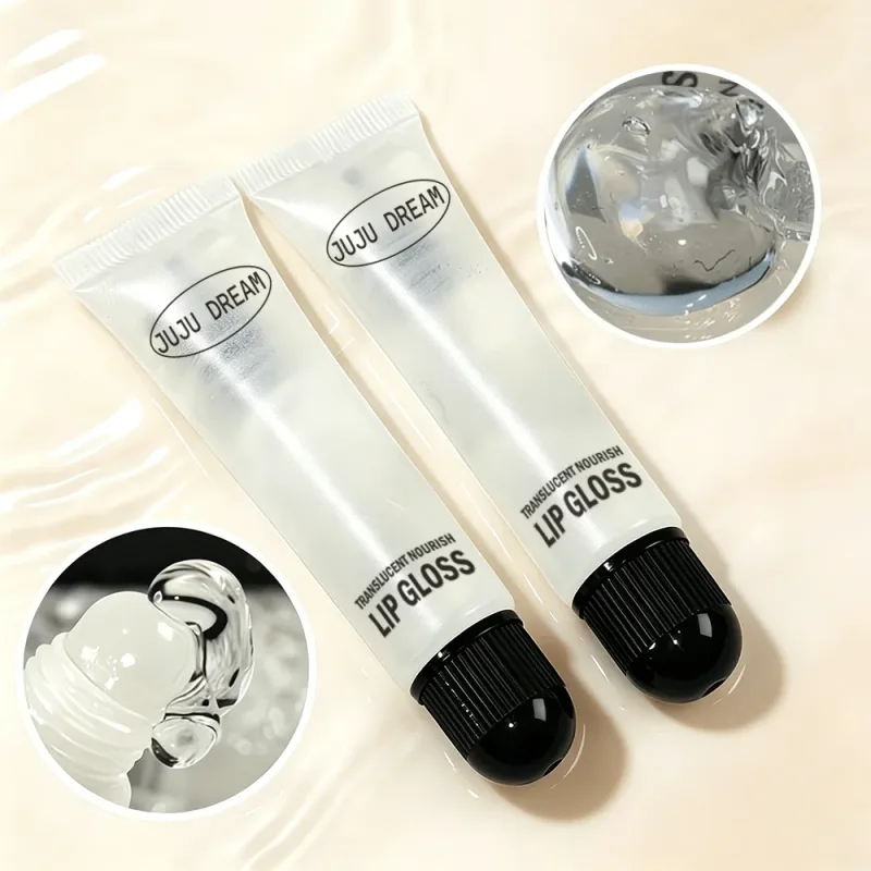 Clear Nourishing Lip Gloss Hydrating Lip Balm for Dry Lips Long Lasting Glass Shine Finish Glossy Lip Makeup Wear Alone