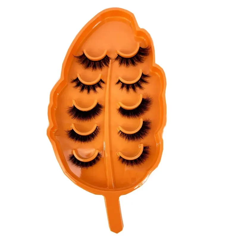ΝΕΟ Εφέ ματιών Cat/Fox 5 ζεύγη Messy Fluffy Volume Eyelashes6D Super Fluffy Wispy Mink Eyelashes Dramatic Lashes Eyelash