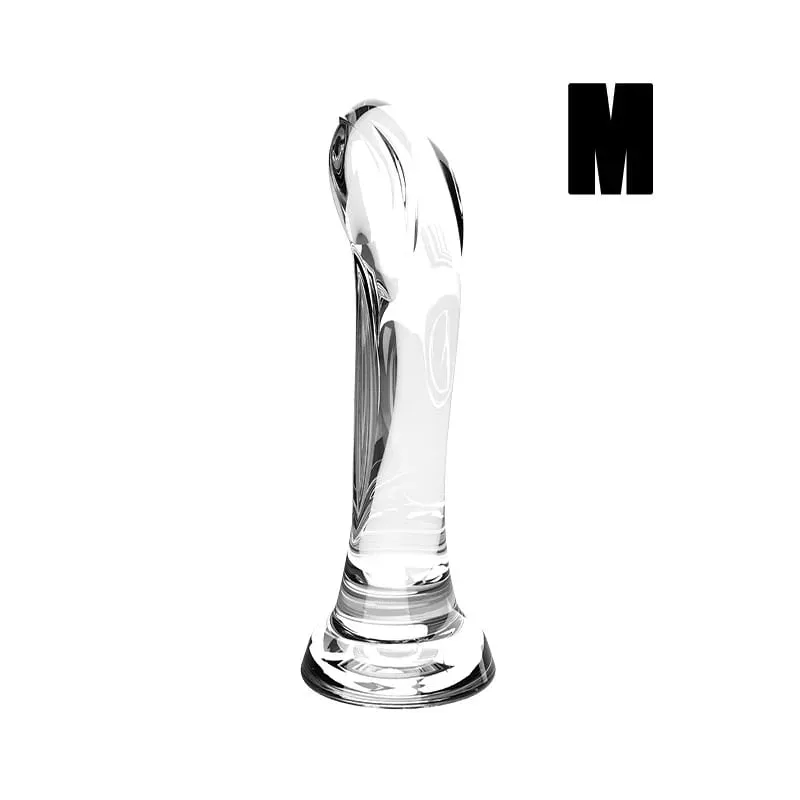 Καμπυλωτό ρεαλιστικό Dildo με ισχυρή βεντούζα, μαλακό εύκαμπτο σεξουαλικό παιχνίδι με σημείο G για γυναίκες άντρες Μαύρο μωβ Clear Lifelike Dillo