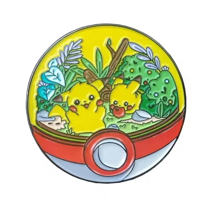 Cute Cartoon Pokemon Pikachu Lapel Pins for Backpack Enamel Pin Badges Brooch for Clothes Fashion Jewelry Holiday Gifts