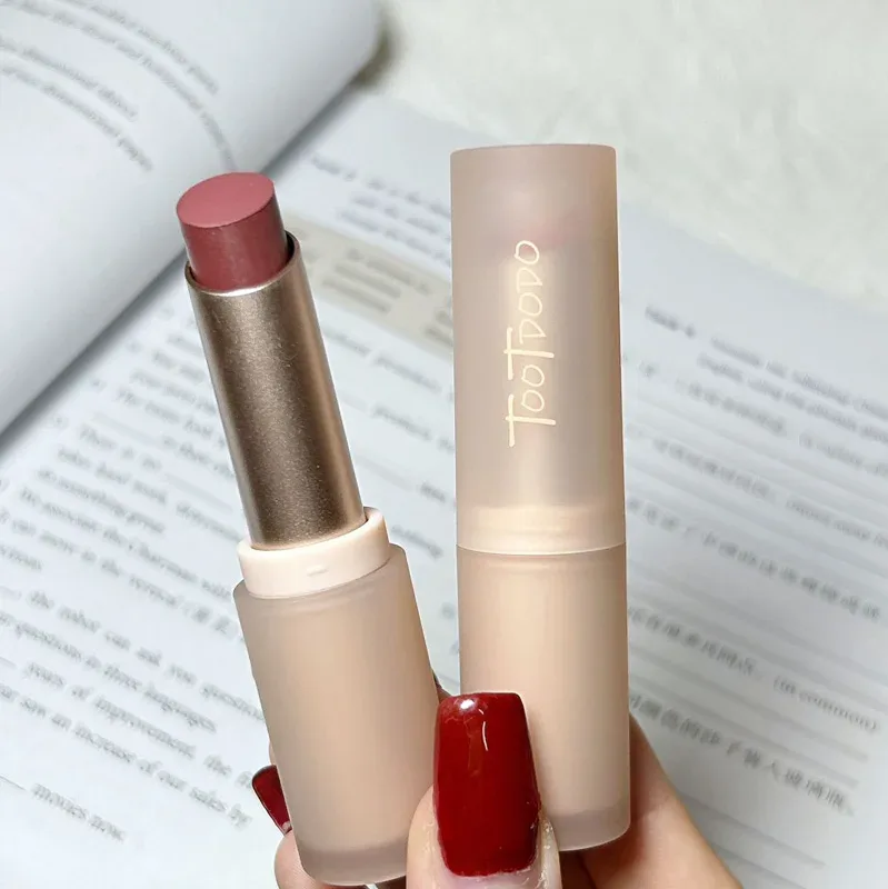 Toot Dodo Matte Lip Mud Cool Brown Lage verzadiging Waterproof Langdurige Misty Lip Makeup