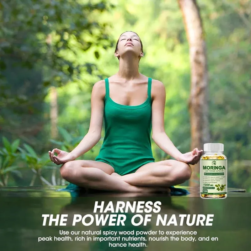 Moringa Extract Capsule Anti Stress Improve Sleep Enhance immunity Antioxidant - 60/120 Capsules — image 5