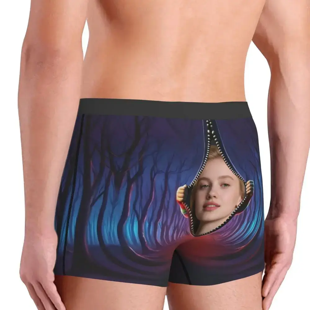 Custom Face Photo Boxers Shorts Men's For Husband Valentine's Birthday Gifts Personalized Briefs Underwear Fashion Underpants