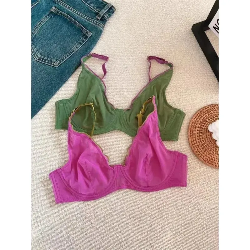 New Arrival Γυναικείο Σετ σουτιέν Full Cup Ultra Thin Minimizer Sexy Support Anti-Saging Side Slim ABCD Everyday Comfort Σετ εσωρούχων