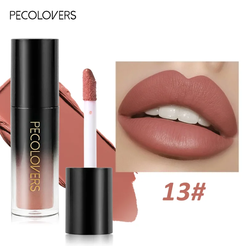 Πολλαπλών χρωμάτων Matte Velvet Lip Gloss Αδιάβροχο Αντικολλητικό Κύπελλο λείο κραγιόν για εφαρμογή υψηλής απόδοσης χρωμάτων