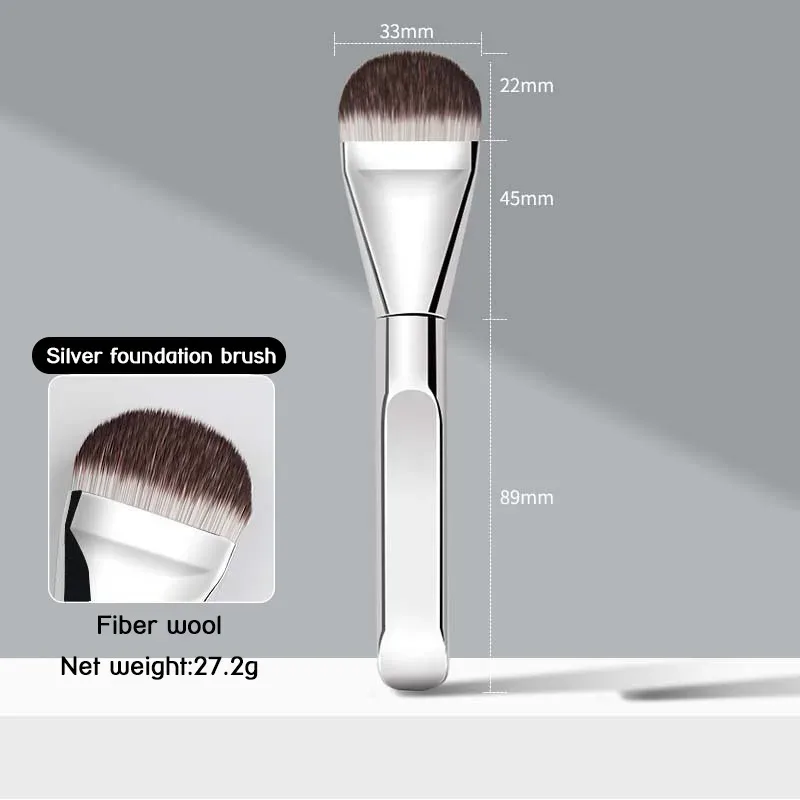 1 Buah Kuas Foundation Ultra Tipis Berbentuk Lidah Concealer Mulus Kepala Datar Alat Kecantikan Rambut Lembut Kuas Makeup Kuas Masker