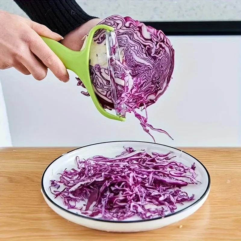 1pc Multifunctionele Grote Koolversnipperaar en Snijmachine - Voedselveilige Groentesnijder Geschikt voor Sla met Brede Schiller