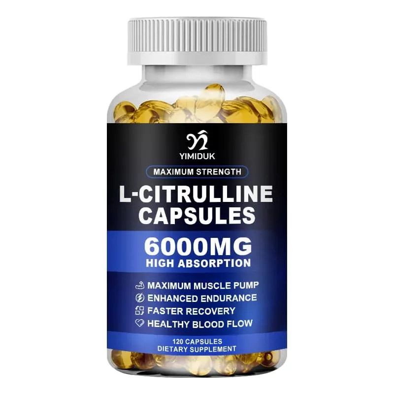 Κάψουλες L-Citrulline Μέγιστης Αντοχής Υποστηρίζουν τα Αιμοφόρα αγγεία Αντοχή Μυϊκό Πόνο για Bodybuilding & Προπόνηση Ενδυνάμωσης