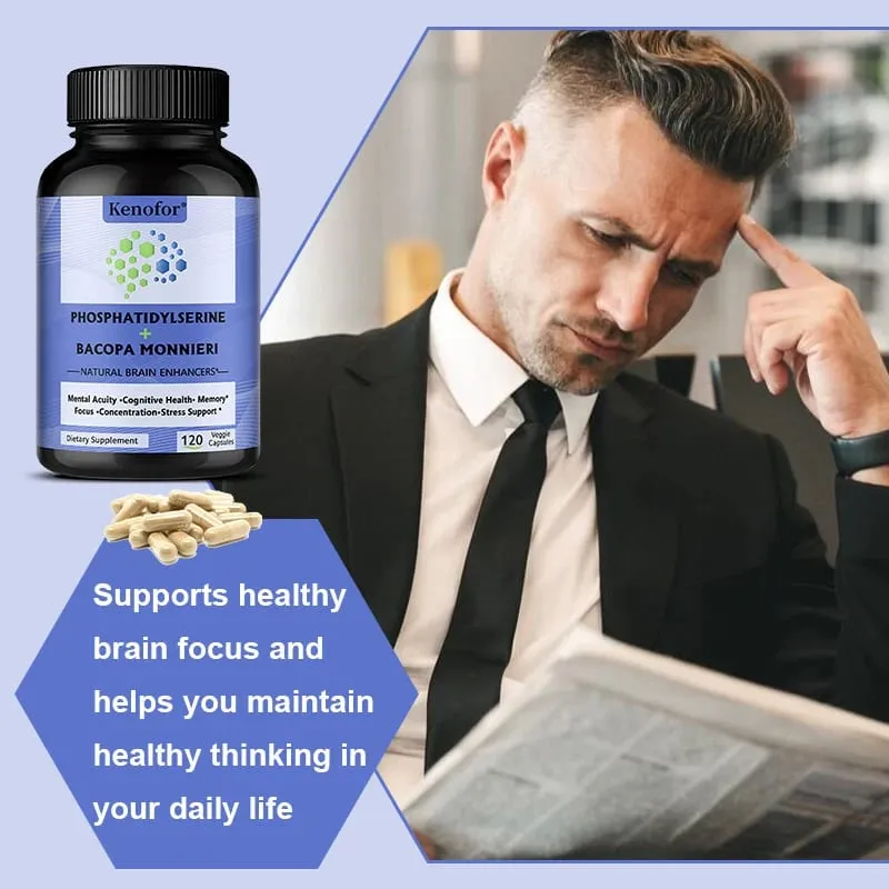 Phosphatidylserine Supplement with Bacopa Monnieri Brain Supplement Supports Healthy Thinking Memory Creativity