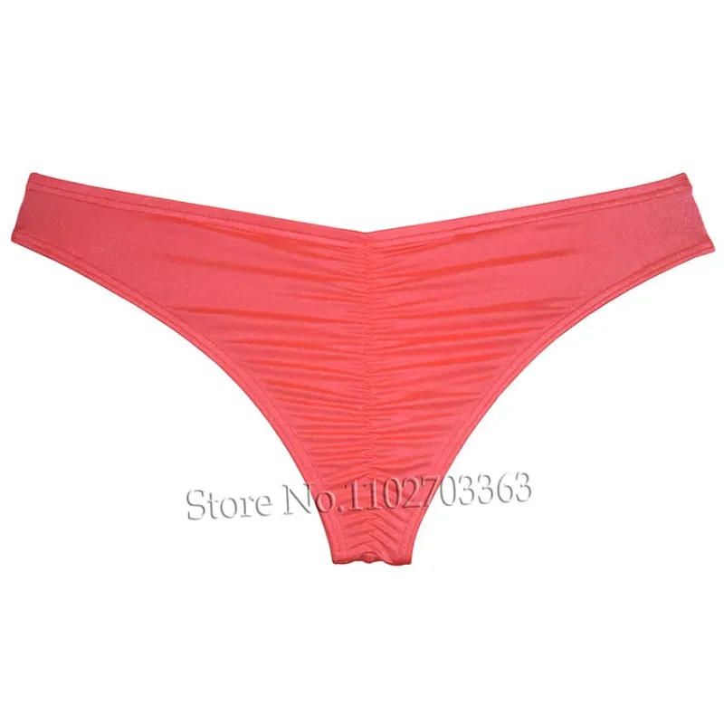 Men's Bikini Briefs Triangle Underwear Pucker Back Micro Briefs Elastic Shiny Summer Low Rise Beach Briefs Sexy Silky Smooth
