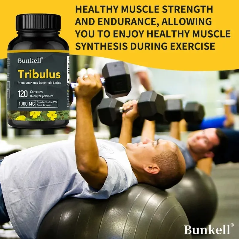 Tribulus Terrestris Capsules - Pinapalakas ang Enerhiya Pinapabuti ang Mood Pinapahusay ang Endurance at Athletic Performance - 120 Capsules