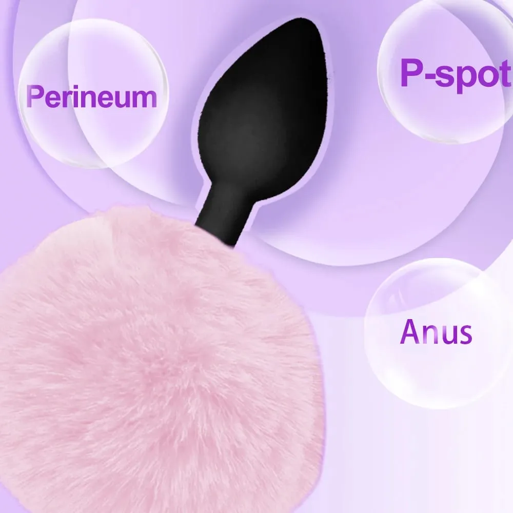 Anal Plug Rabbit Tail Bdsm Role Play Silicone Prostate Massager Butt Plug Silicone Bunny Tail Sex Toys for Women Men Gay