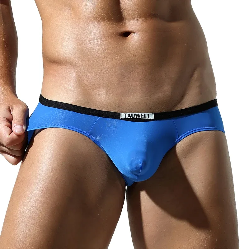 Men's Low-Rise U-Pouch Ice Silk Thin Breathable Transparent Men's Briefs