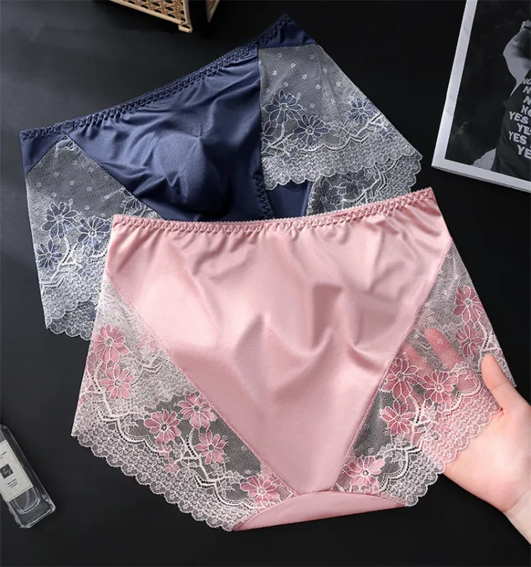 New Men's underwear Light luxury cuecas masculino adults 18 plus size satin lace 3D bag calzoncillos hombre sexys shopping tøy