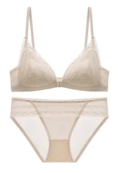 Push Up melltartó kis mellekhez - Elöl Csipke Bralette Wireless Demi Triangle Cup Szexi fehérnemű Vékony Demi Cup Kis mellkas