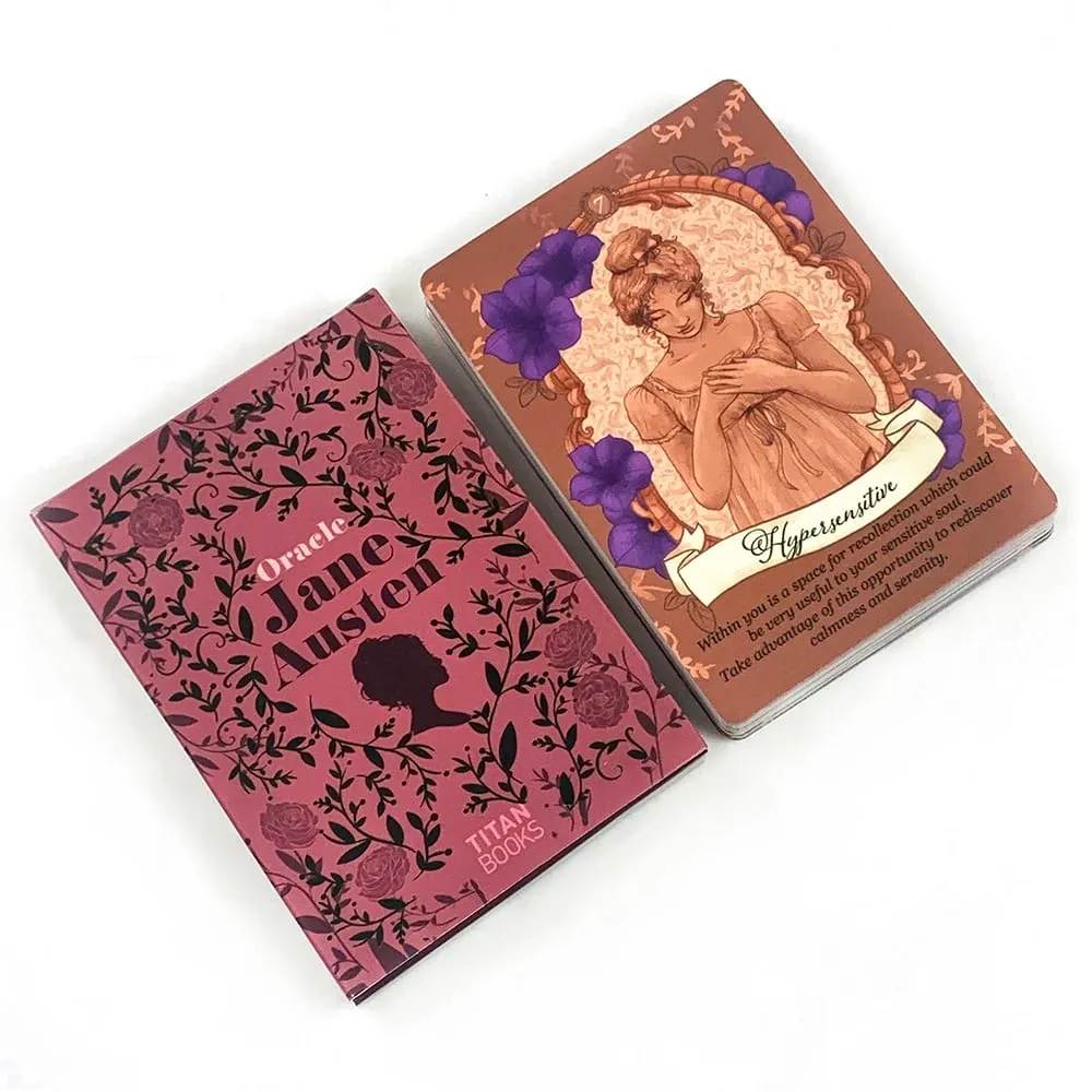 Bagong Jane Austen Oracle Cards 40pcs Vibrant Illustrations Oracle Deck Natatanging Mystic Designs Perpekto Para sa Paghula at Pagbibigay ng Regalo