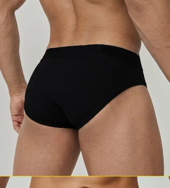 1/2Pcs High Quality Low Waist Sexy Mens Underwear Briefs Letter Print Men's Lingerie Cotton Men's Briefs Bikini Man Underpants