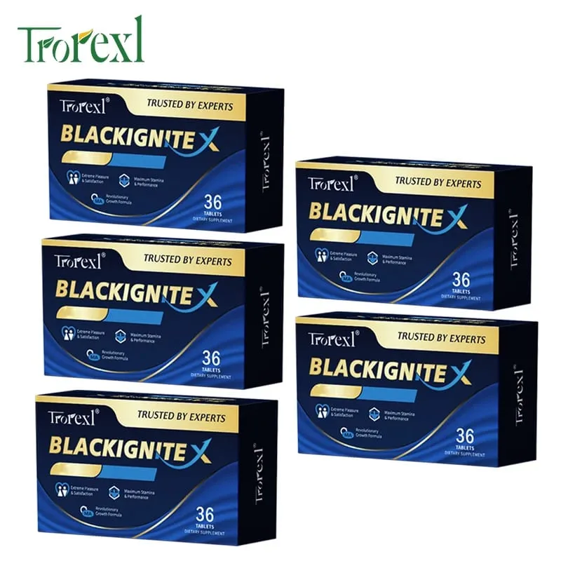 BlackIgnite X Tablets Oyster & Ginseng Supplement Enhancer Strength Extended Activity for Confident Performance