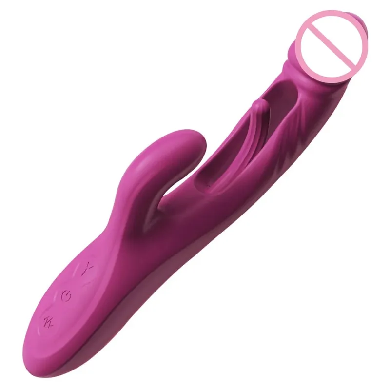 Nyúlvibrátor 10 vibrációs és 10 csapkodó mód Vagina vibrátor G-pont csiklóstimulátor női maszturbátor női szexjátékok