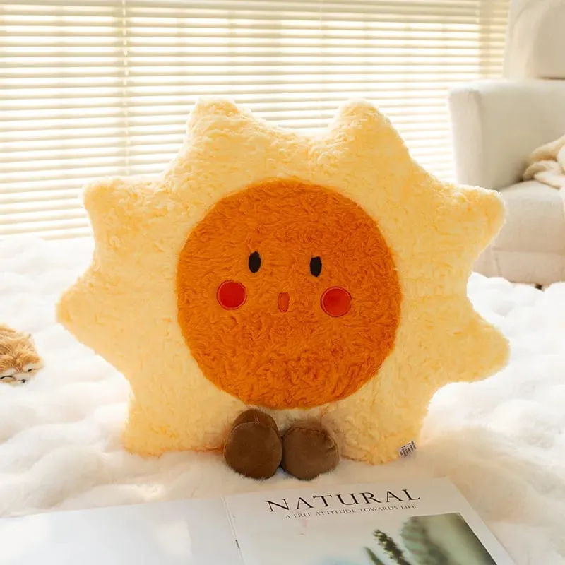 45cm Cute Rainbow Cloud Sun Moon Star Throw Μαξιλάρι Rainbow Λούτρινο παιχνίδι Διακόσμηση κρεβατοκάμαρας Μαξιλάρι κούκλας καναπέ