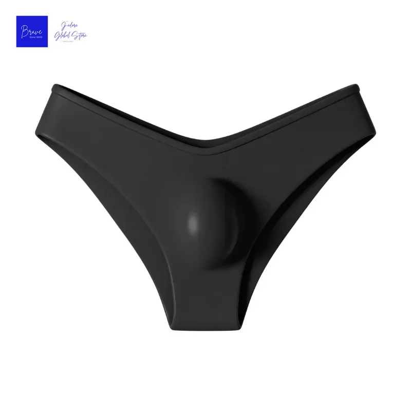 1 Piece Men's Sexy Semi Sheer V-Waist High Cut Briefs - Ultra-Thin Cool Touch Lightweight Breathable Soft Casual Men Underwear