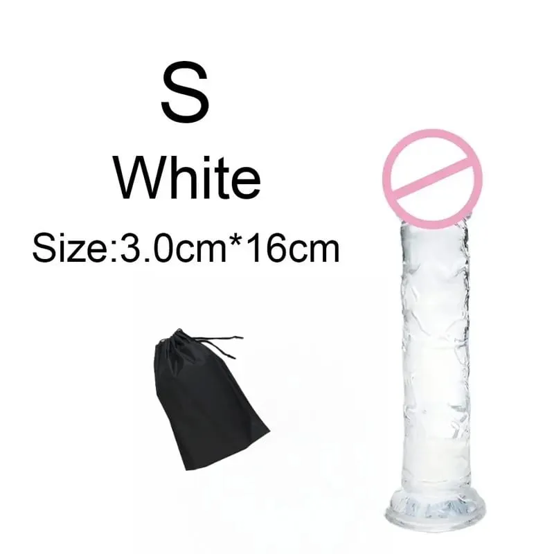 Σούπερ φθηνό 6 μεγεθών Ρεαλιστικό Soft Jelly Dildo Butt Prig βύσματα Παιχνίδι σεξ ενηλίκων για γυναίκες και άνδρες Κολπικός και πρωκτικός αυνανισμός