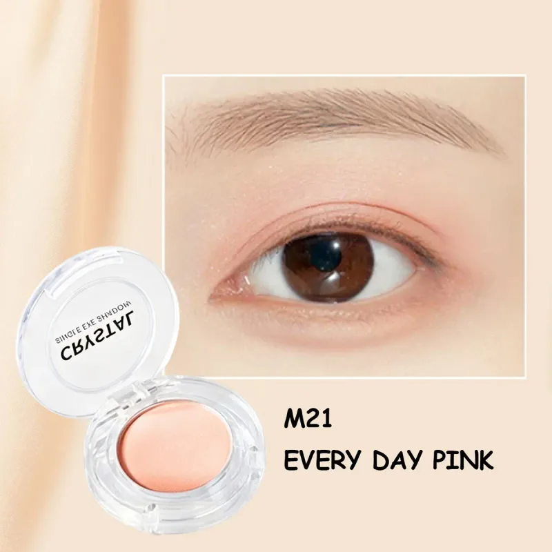 Crystal Single Eye Shadow Silky Smooth Szempúder Hosszantartó Szemfesték Építhető színű koreai kozmetikai koreai smink