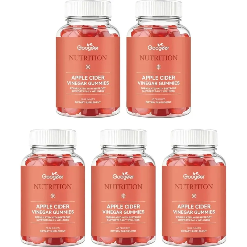 Googeer Apple Cider Vinegar Gummies Fruity with Beetroot Extract and Vitamin B12 Supports Daily Health Management 60 Gummies — image 11