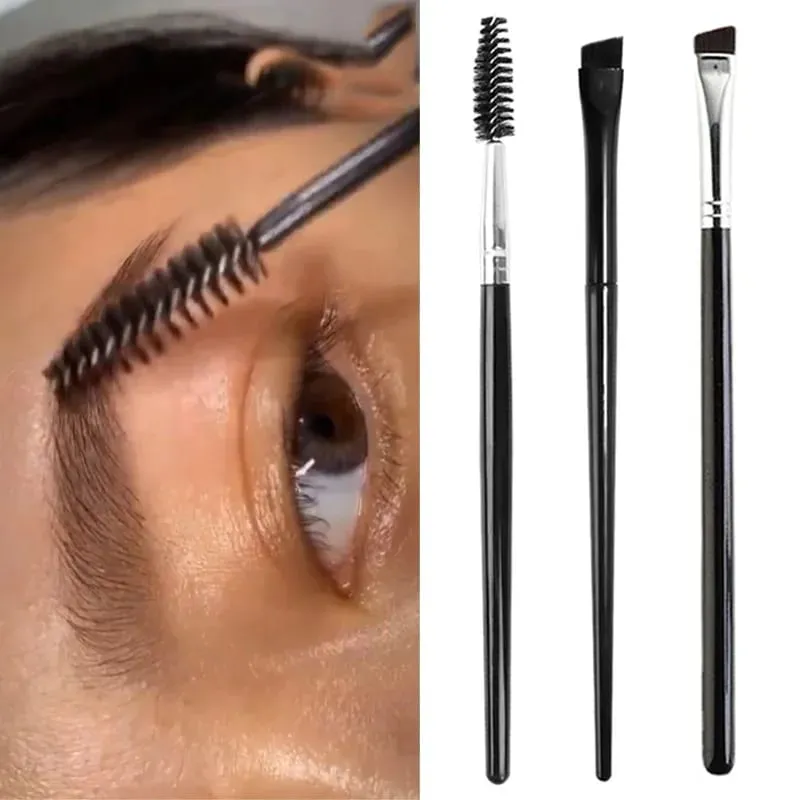 1/3pcs Soft Eyelash Brushes Twisted Eyebrow Brush Elbow Contouring Eye Brow Eyeliner Brushes Eye Blending Cosmetic Makeup Tool