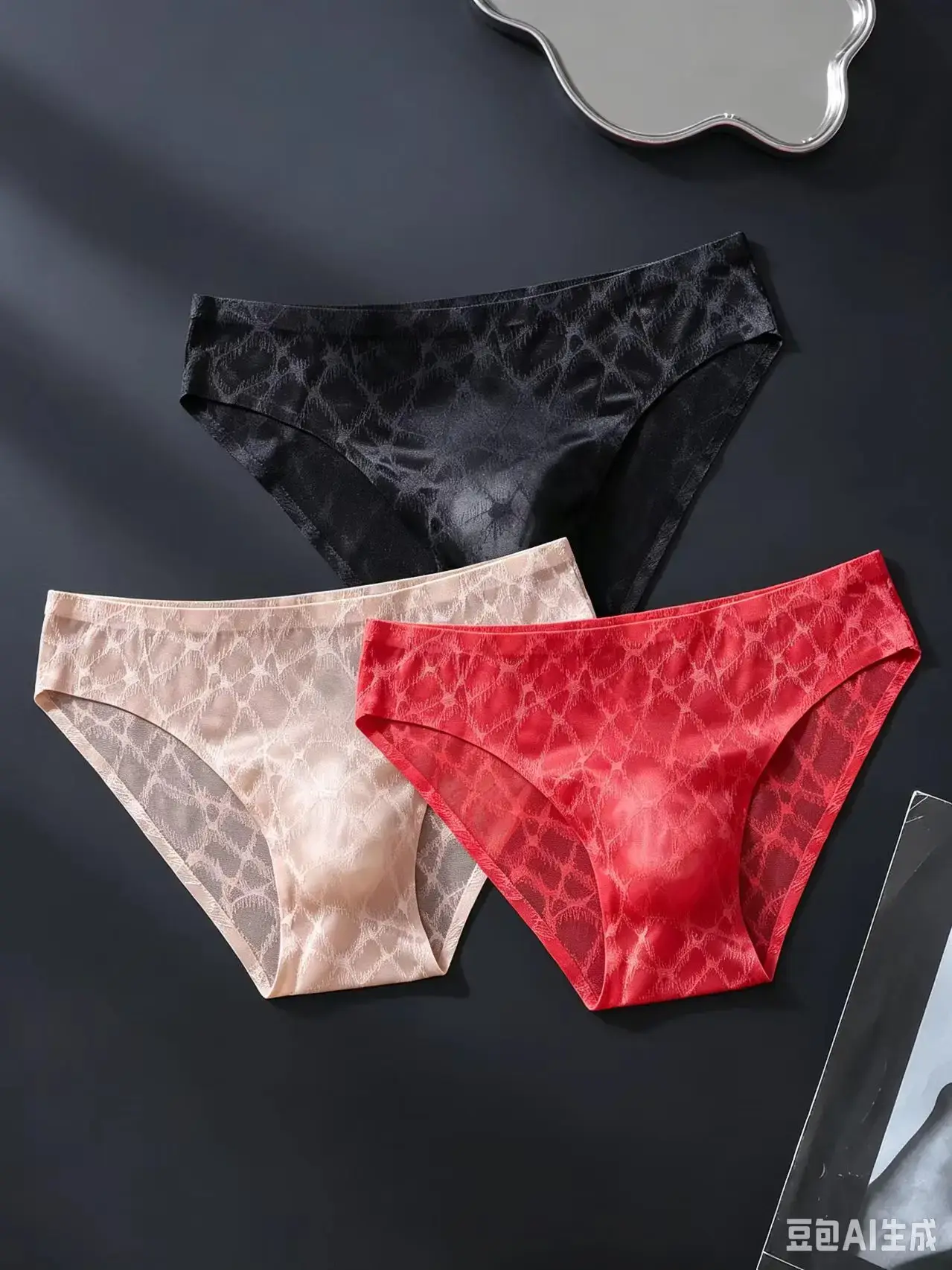 3PCS Sexy Mens Seamless Panties Ice Ultra Thin Sports Fitness Bulge Pouch briefs Male Panties Low Waist