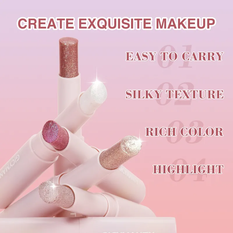 Shimmer Eyeshadow Stick Quick-Dry Film Locking Light που δεν ξεθωριάζει Sparkle Eye Shadow Face Body Lip Highlighter — image 7