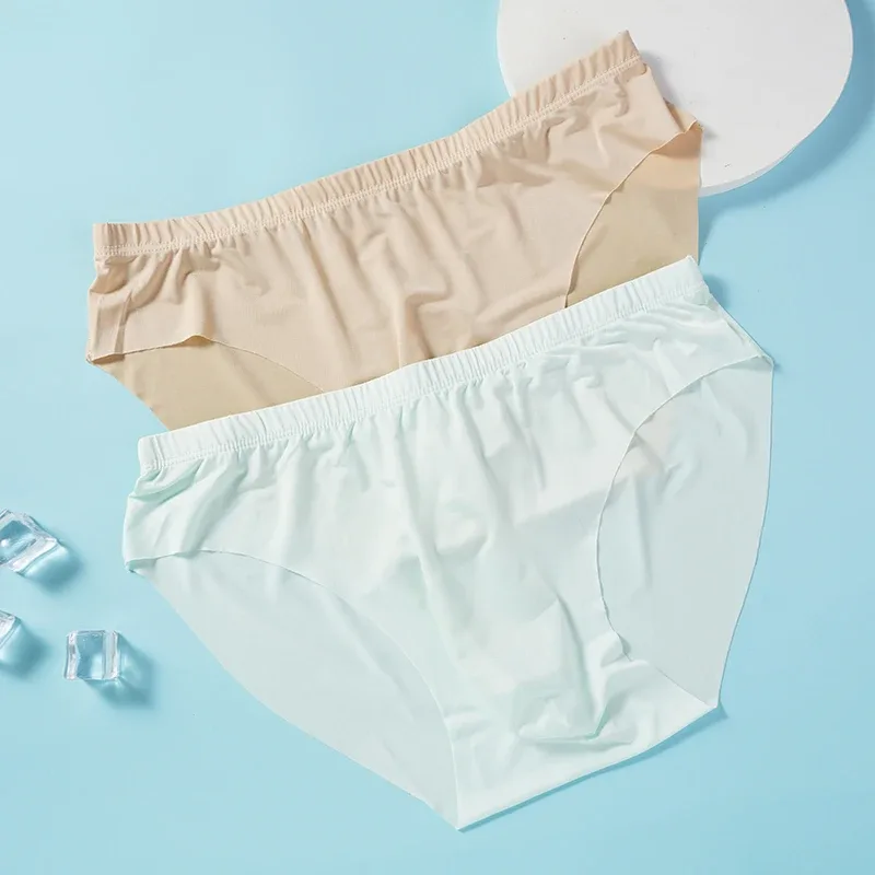4 stuks heren ijszijde slips zomer transparant naadloos sexy sneldrogend trendy ademend ondergoed ultradunne slipjes
