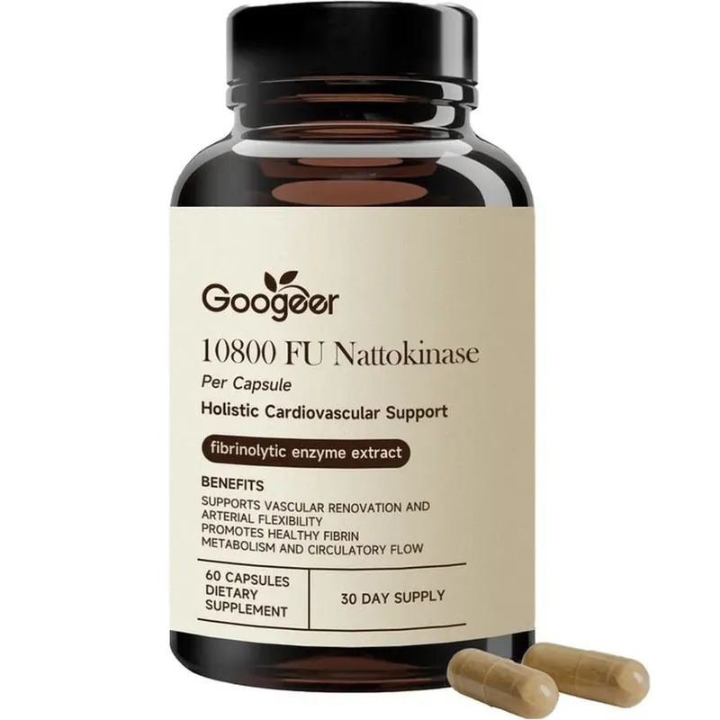 Googeer Advanced Enzyme CoQ10 Formula Capsules Clean Vegan Non GMO Daily Wellness Support Supplement 60 Capsules Easy Use