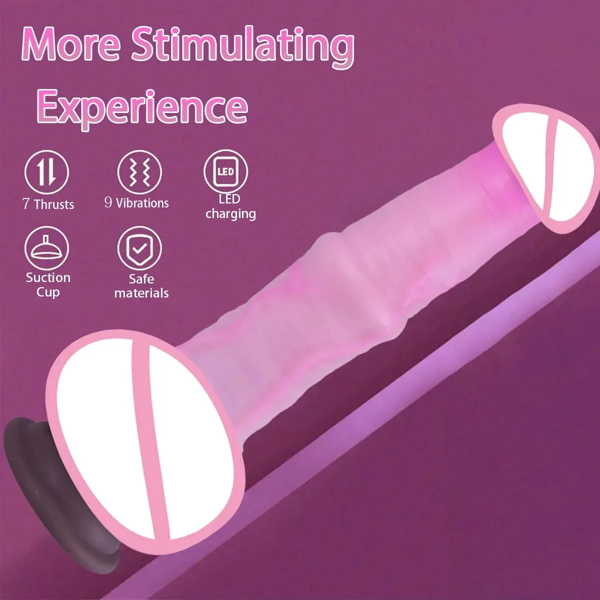 Huge Realistic Horse Dildo Vibration For Women Telescopic Thrusting Dildo Control Heating Penis Animal Dildos Vibrator Sex Toys