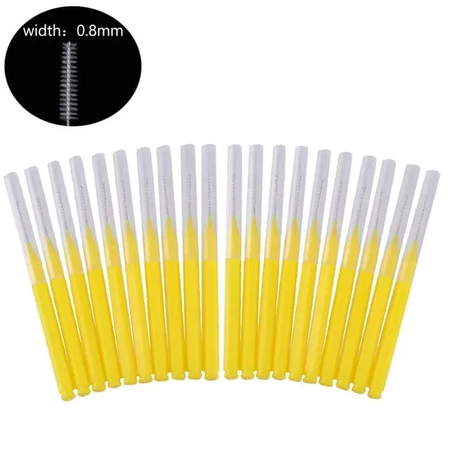 20 τμχ Mini Brush Brush Brow Perm Brush Brow Lifting Brushes Bendable Micro Eyelash Brush Applicators Εργαλεία μακιγιάζ