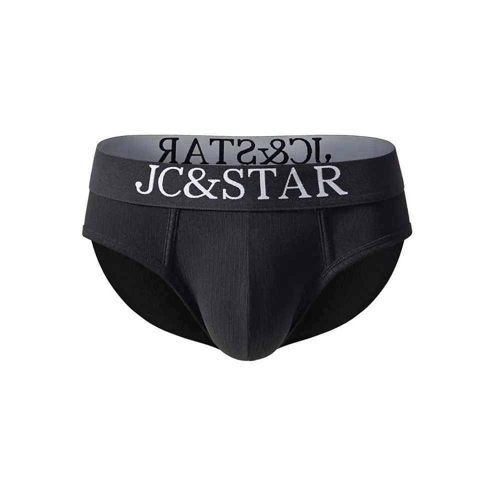Athletic High Cut Design Sexy Man's Underwear Briefs Underpants Ribbed Cotton Sports Comfort Men Bikini Slip Men's Tanga Briefs