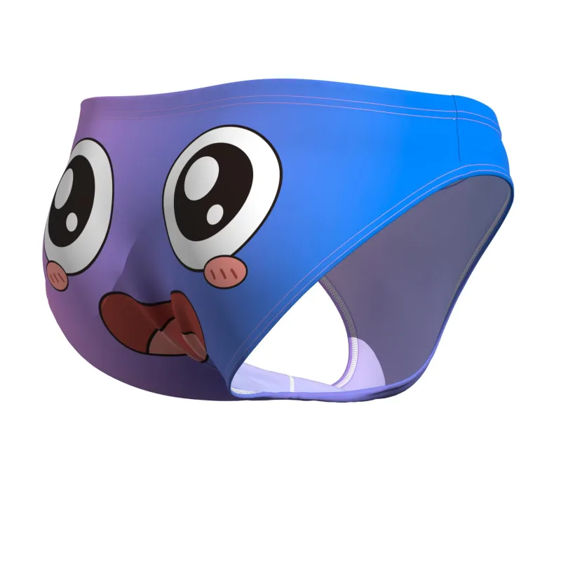 Men's Low Waist Briefs Breathable Gradual Cartoon Print Underwear Sexy Triangle Pants for Men