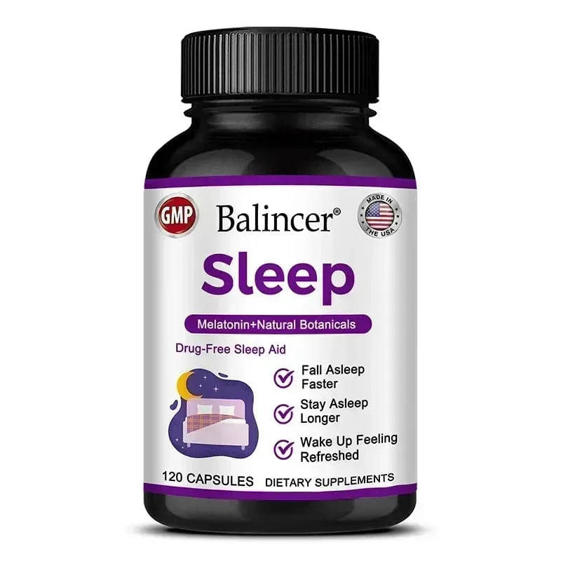 Valerian Root - Suporta para sa Kalmado at Relaksasyon Upang Maghanda para sa Kalusugan ng Sleep Nervous System na may Melatonin Extract 120 Capsules