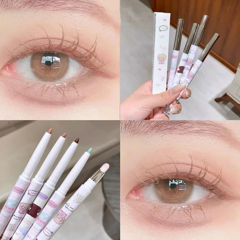Pearlescent Grape Eyeliner Gel With Brush Blend Silky Smooth Tea Brown Pink Lying Selyemhernyó Vízálló Eye Liner Ceruza Smink