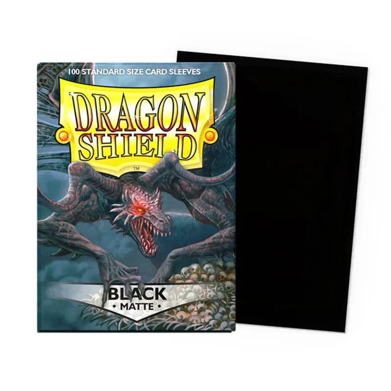 100 PCS/BOX 66x91mm Τυπικό μέγεθος Ματ μανίκια κάρτας Demark Dragon Shield για μανίκια επιτραπέζιων καρτών παιχνιδιών MTG/PKM/YGO/TCG