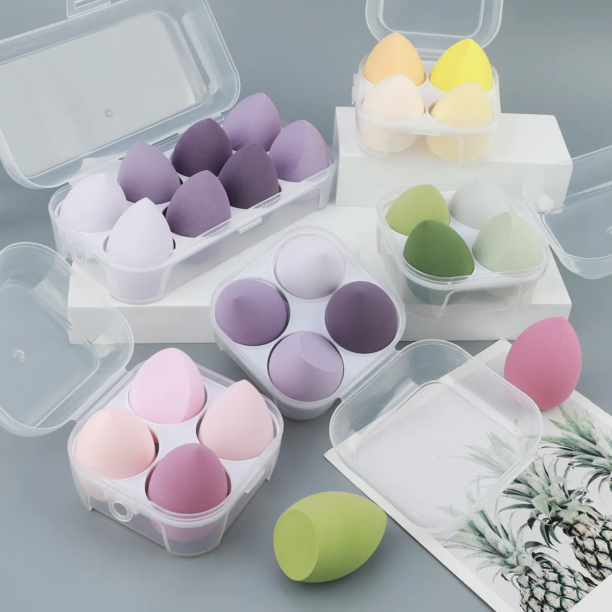 4/8 τμχ Cosmetic Puff Makeup Sponge Blender Beauty Egg Soft Foundation σφουγγαράκια Πούδρα Puff Women Make Up Αξεσουάρ Εργαλεία ομορφιάς
