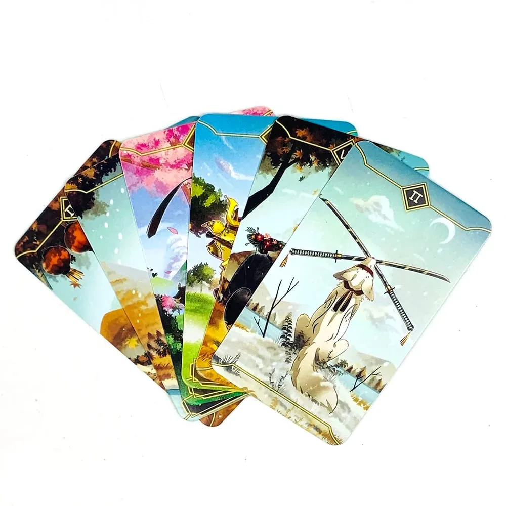 Seasonal Fox Cards Tarot Family Gathering Παιχνίδι με κάρτες Mysterious Divination Oracle Επιτραπέζια παιχνίδια για αρχάριους