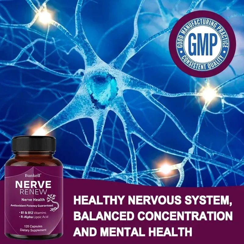 Neurological Support Capsules - Alpha Lipoic Acid Vitamins - Sinusuportahan ang Nervous System at Joint Health Bone Health — image 3