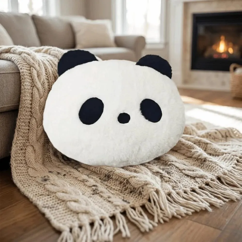 Kitömött állat plüss panda párna lakberendezési hálószoba kanapé töltött panda párna 30 cm Kawaii panda dobó párnák