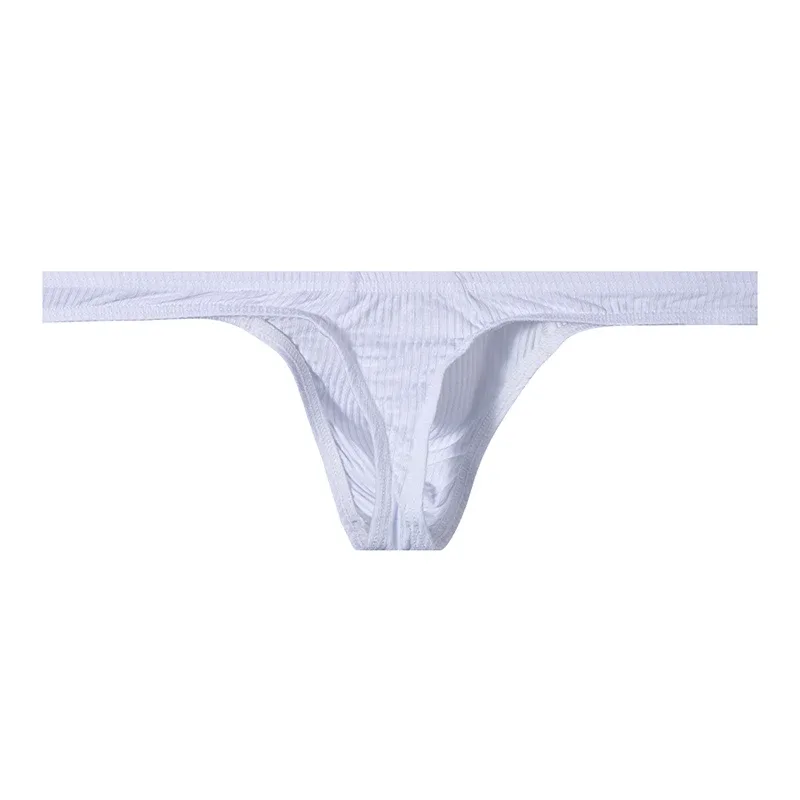 Cotton Men's Big Pouch Thong Panties Men Cotton Sports Running Underwear Comfortable Seamless Male G-string Briefs